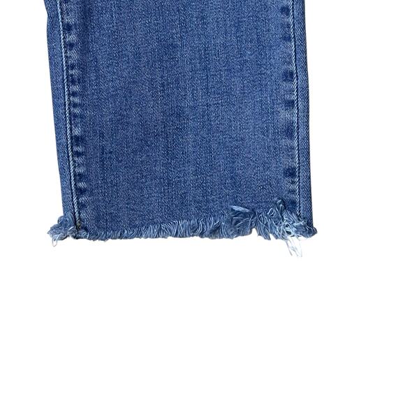 Levis 724 High Rise Straight Leg Button Fly Jeans Distressed Blue Women's 28 - Picture 7 of 10